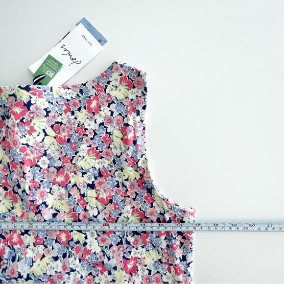 Joules Riva Floral Shift Dress Navy Ditsy Cotton Women's 6 NWT Pull On - Picture 8 of 10